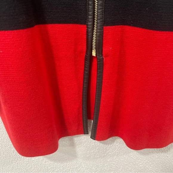 Anne Klein Napa Red And Black Cardigan Women's Size Medium - Picture 4 of 8